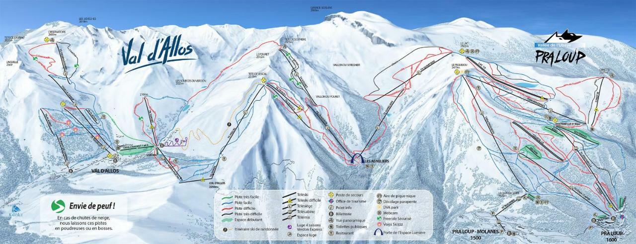 Studio Chaleureux A La Foux D'Allos Bagian luar foto